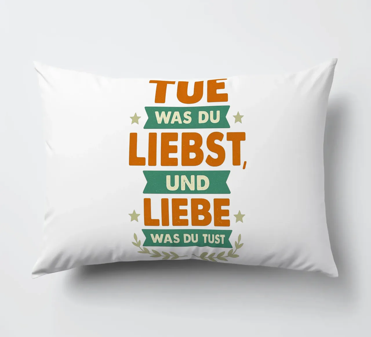 TUE WAS DU LIEBST UND LIEBE WAS DU TUST cuscino da Vintage Van Gogh