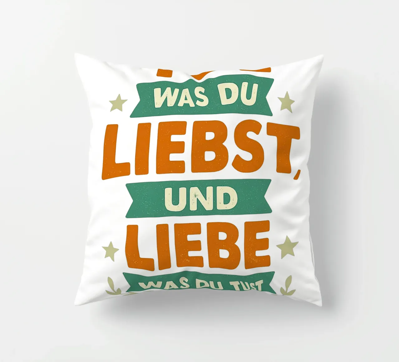 TUE WAS DU LIEBST UND LIEBE WAS DU TUST cuscino da Vintage Van Gogh