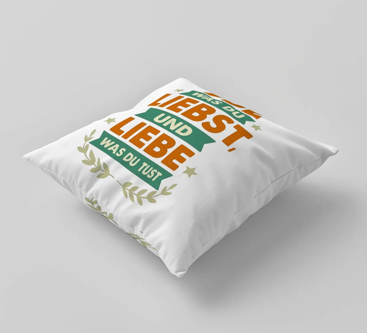 TUE WAS DU LIEBST UND LIEBE WAS DU TUST cuscino da Vintage Van Gogh