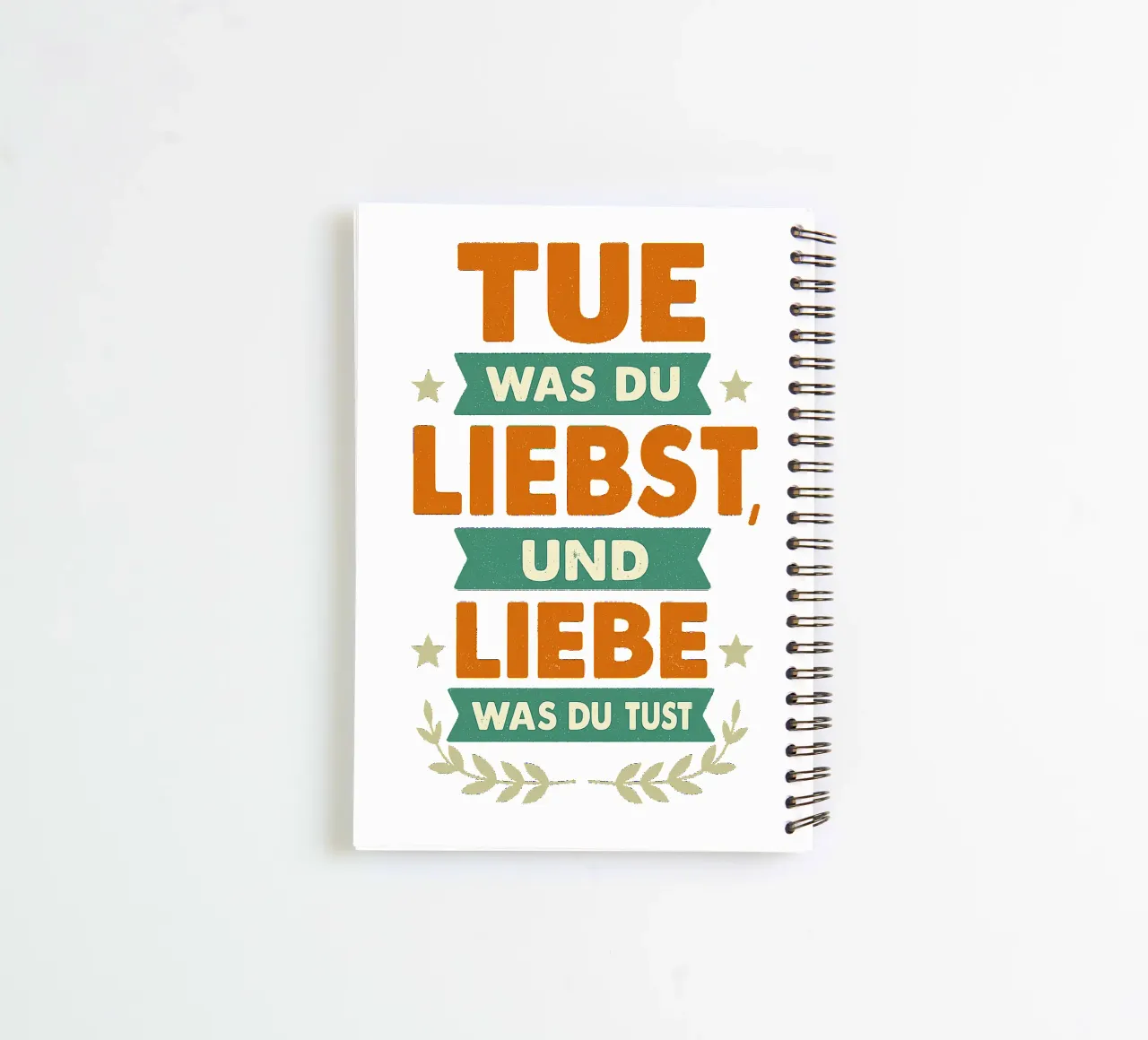 TUE WAS DU LIEBST UND LIEBE WAS DU TUST diario ad anelli da Vintage Van Gogh