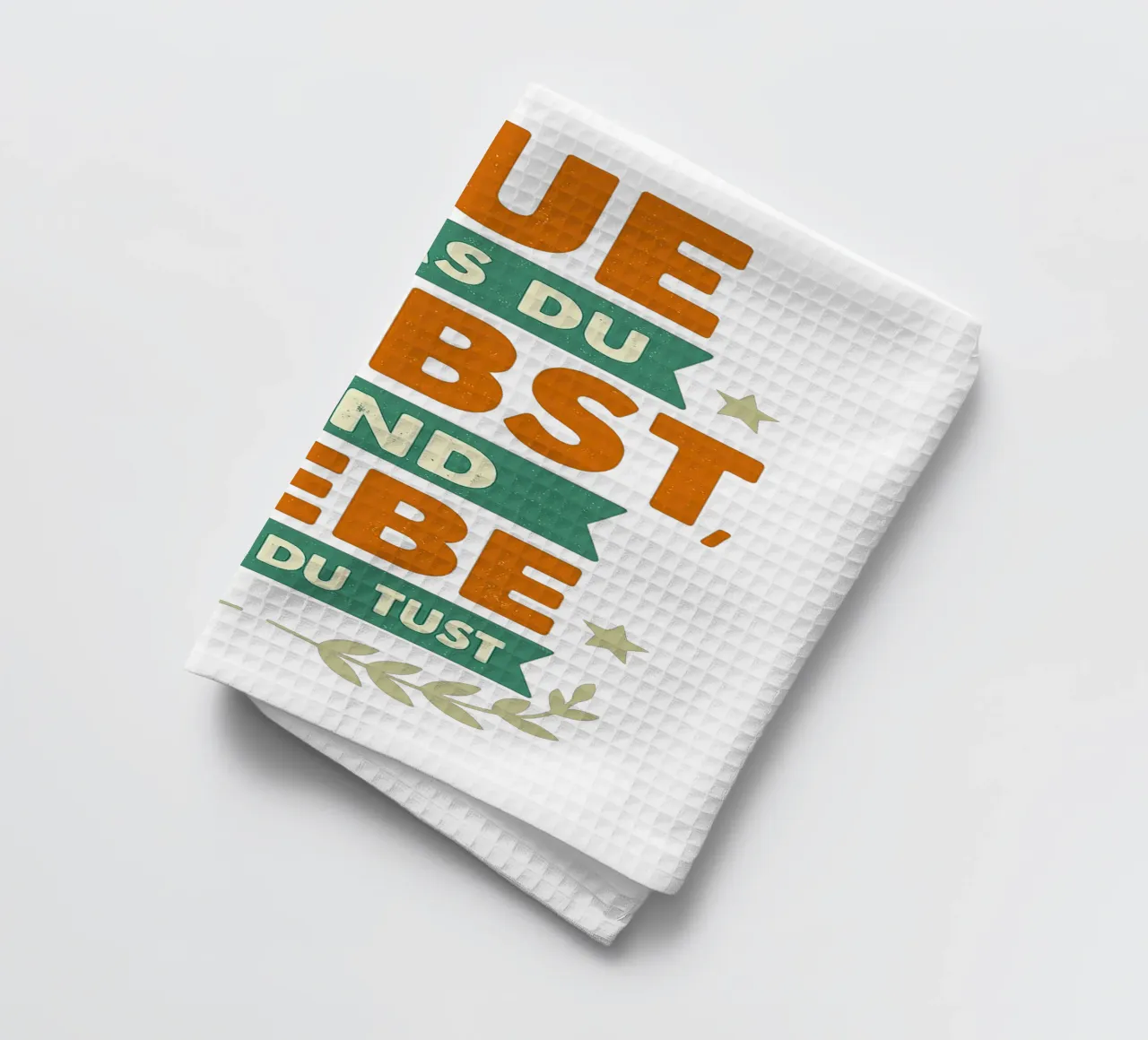 TUE WAS DU LIEBST UND LIEBE WAS DU TUST torchon de Vintage Van Gogh