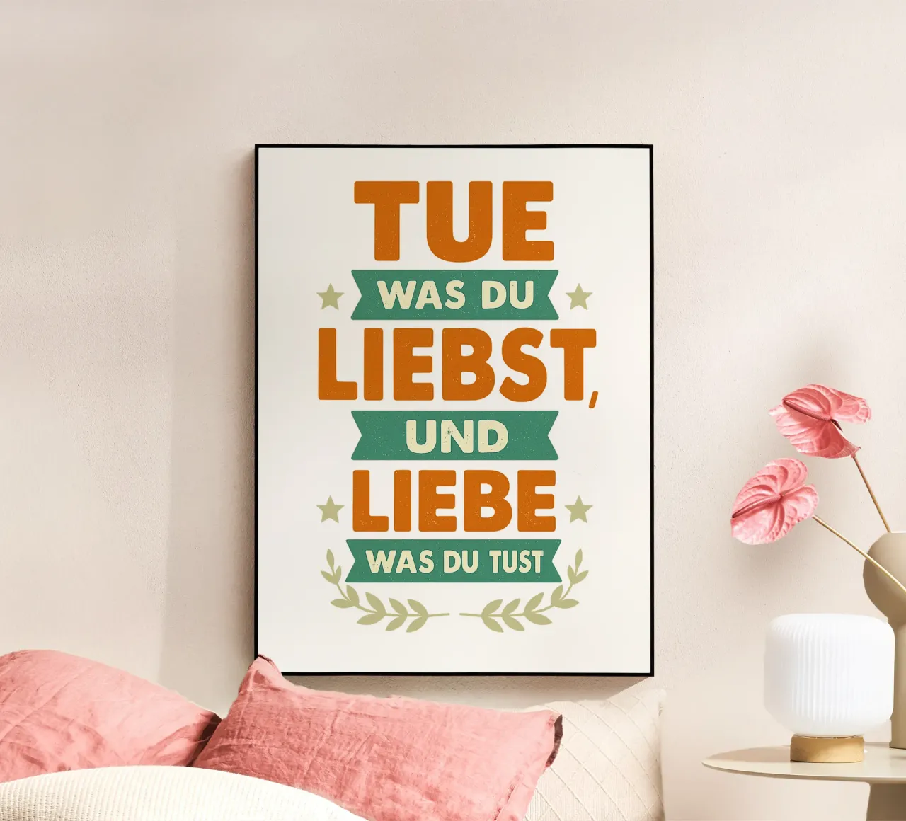 TUE WAS DU LIEBST UND LIEBE WAS DU TUST plexiglass da Vintage Van Gogh