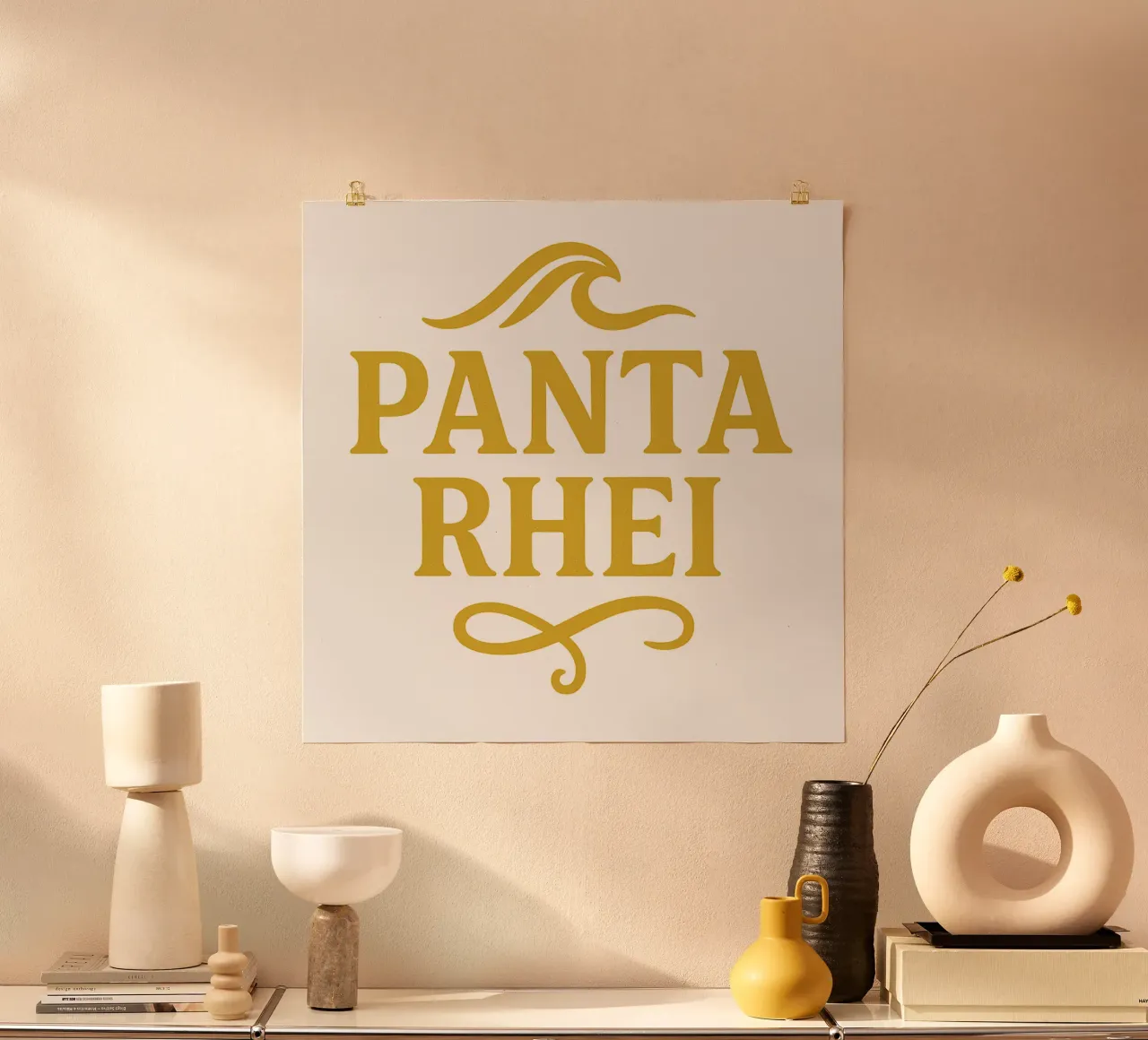 PANTA RHEI - ALLES FLIESST poster da Vintage Van Gogh