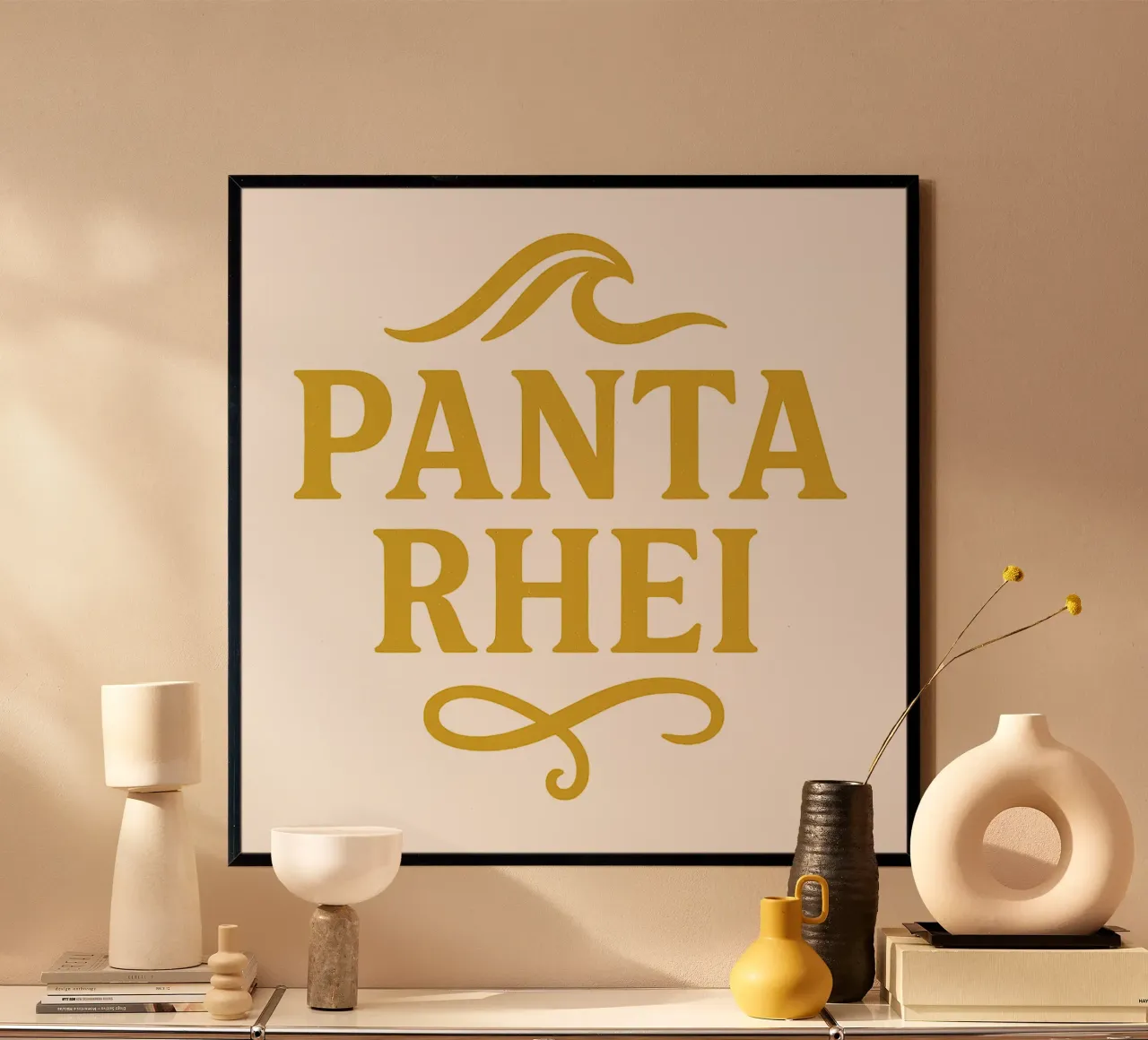 PANTA RHEI - ALLES FLIESST poster da Vintage Van Gogh