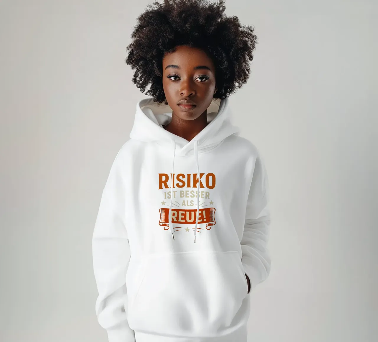 RISIKO IST BESSER ALS REUE felpa con cappuccio da Vintage Van Gogh