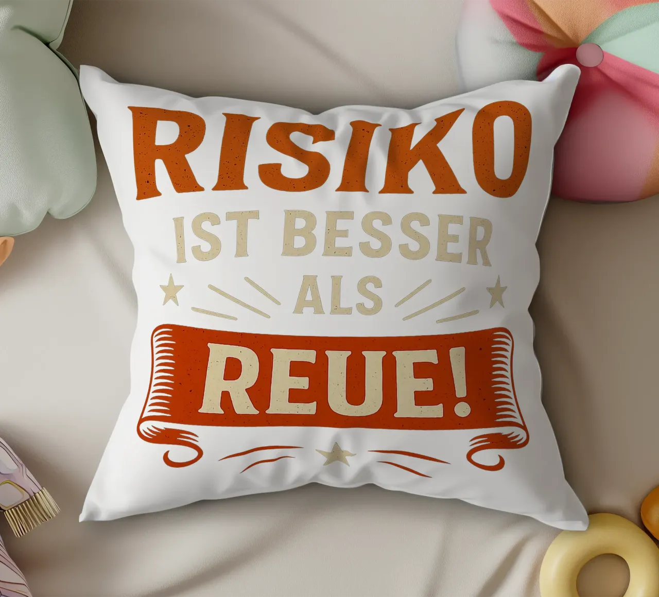 RISIKO IST BESSER ALS REUE cuscino da Vintage Van Gogh