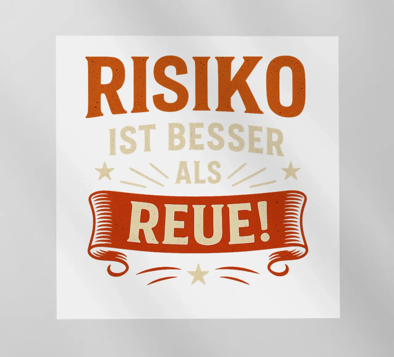 RISIKO IST BESSER ALS REUE pellicola backlit da Vintage Van Gogh