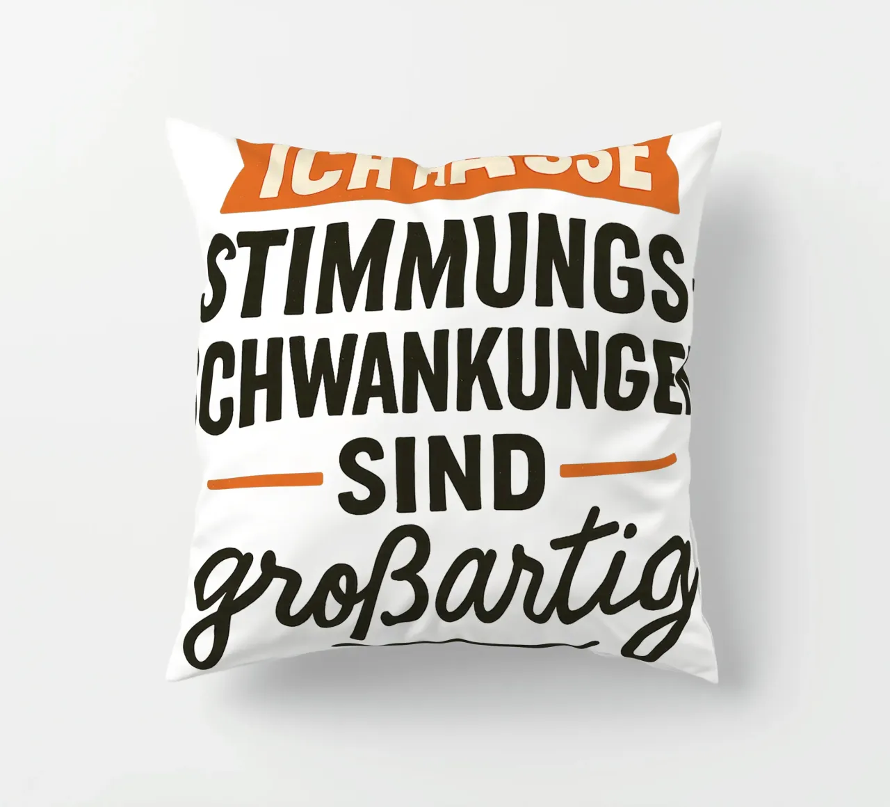 ICH HASSE STIMMUNGSSCHWANKUNGEN SIND GROSSARTIG cuscino da Vintage Van Gogh