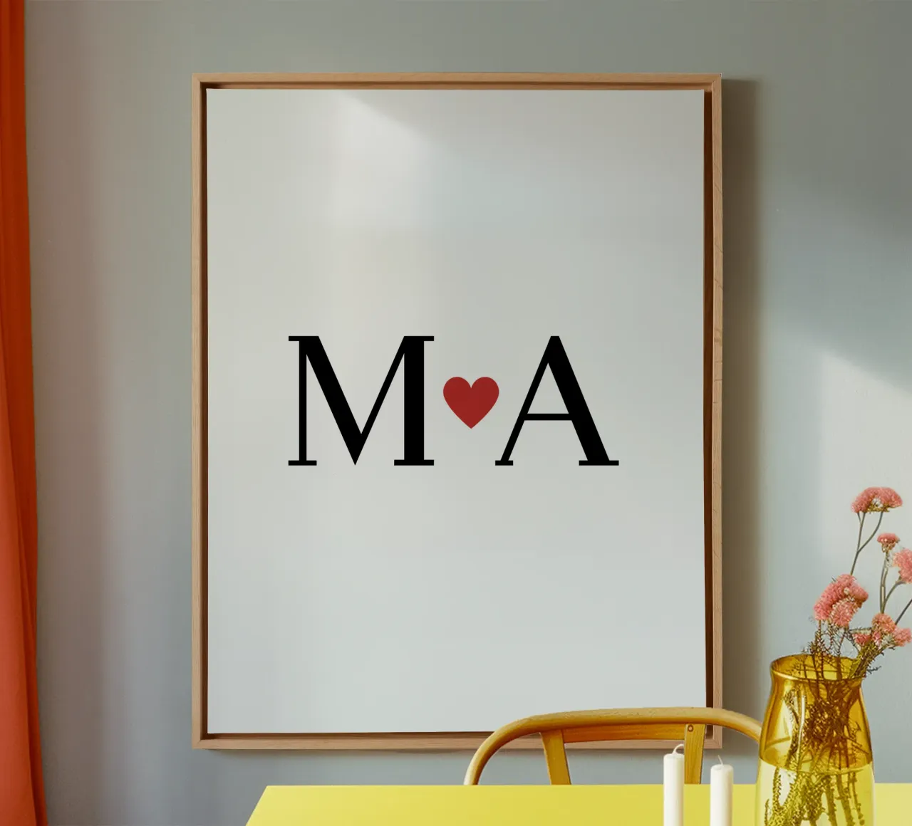 M A Herz Design - Un cadeau plein d'amour toile de StrindesignStudio