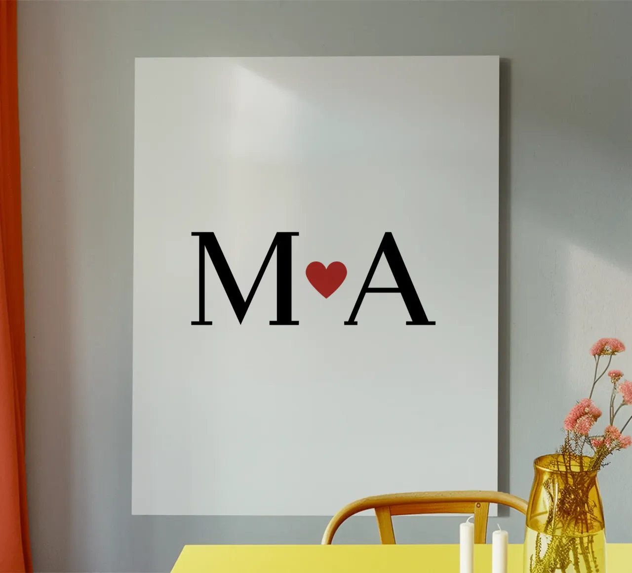 M A Herz Design - Un cadeau plein d'amour toile de StrindesignStudio