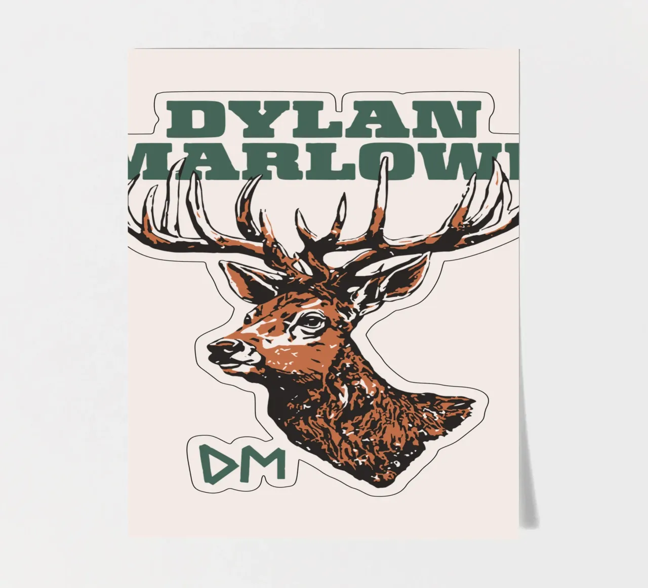 Dylan Marlowe DM Deer V2 foglio adesivo da carleemiller
