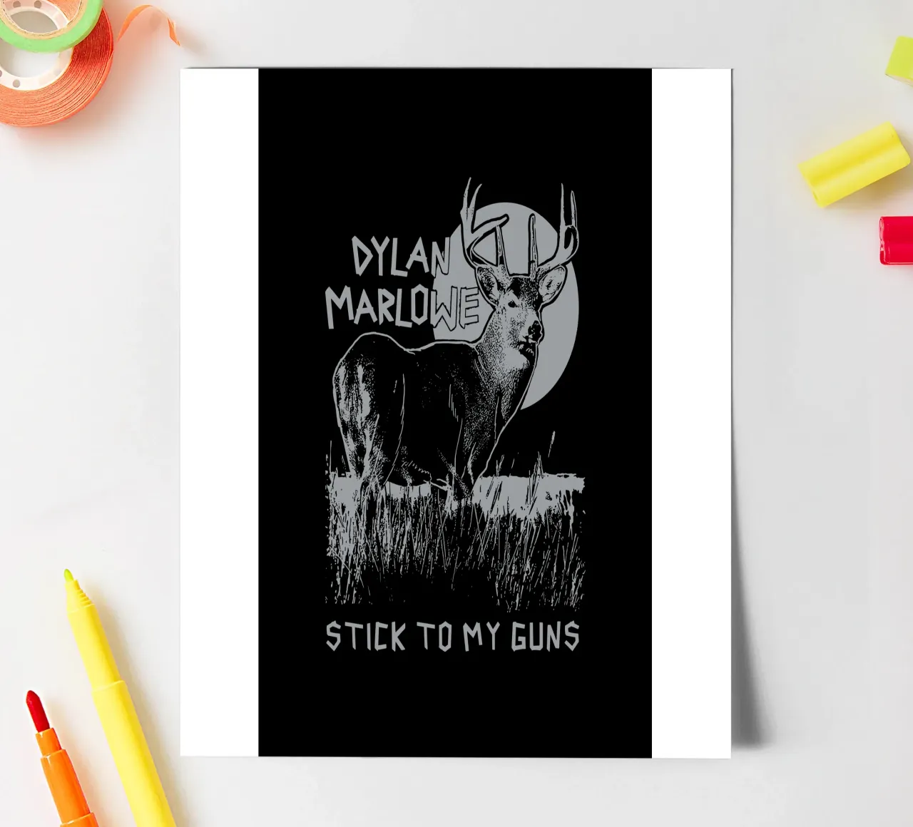 Dylan Marlowe DM Stick To My Guns V2 foglio adesivo da carleemiller
