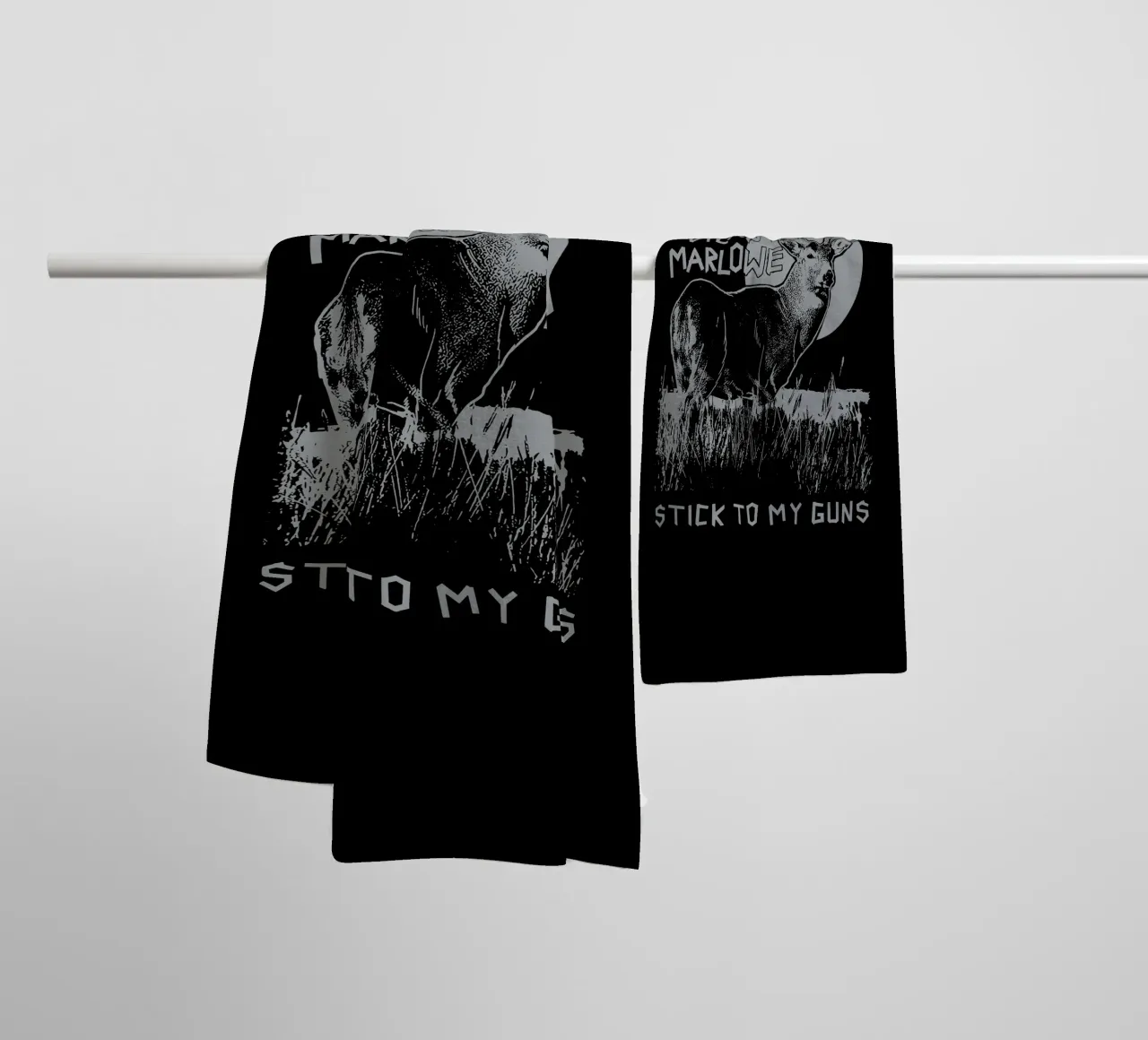 Dylan Marlowe DM Stick To My Guns V2 asciugamano da bagno da carleemiller