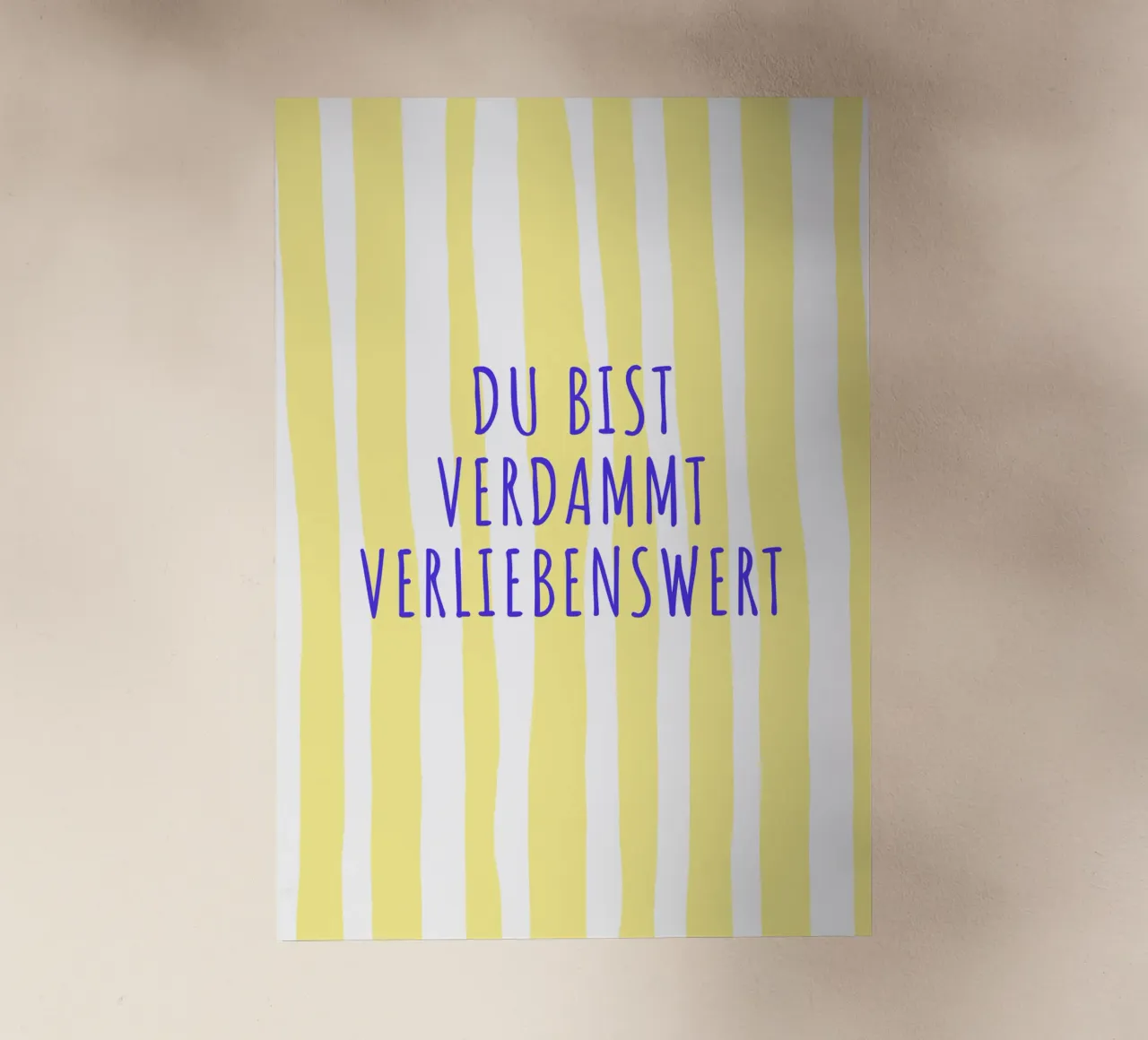 Du bist verdammt verliebenswert. pellicola backlit da FRICKE DESIGN