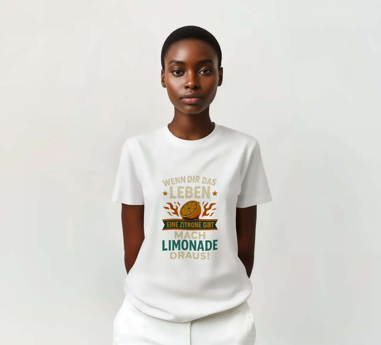 WENN DIR DAS LEBEN EINE ZITRONE GIBT, MACH LIMONADE DRAUS t-shirt da Vintage Van Gogh