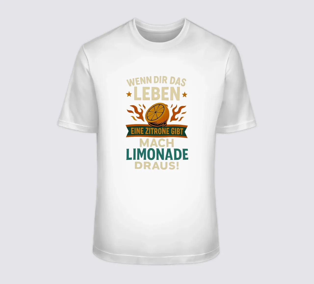 WENN DIR DAS LEBEN EINE ZITRONE GIBT, MACH LIMONADE DRAUS t-shirt da Vintage Van Gogh