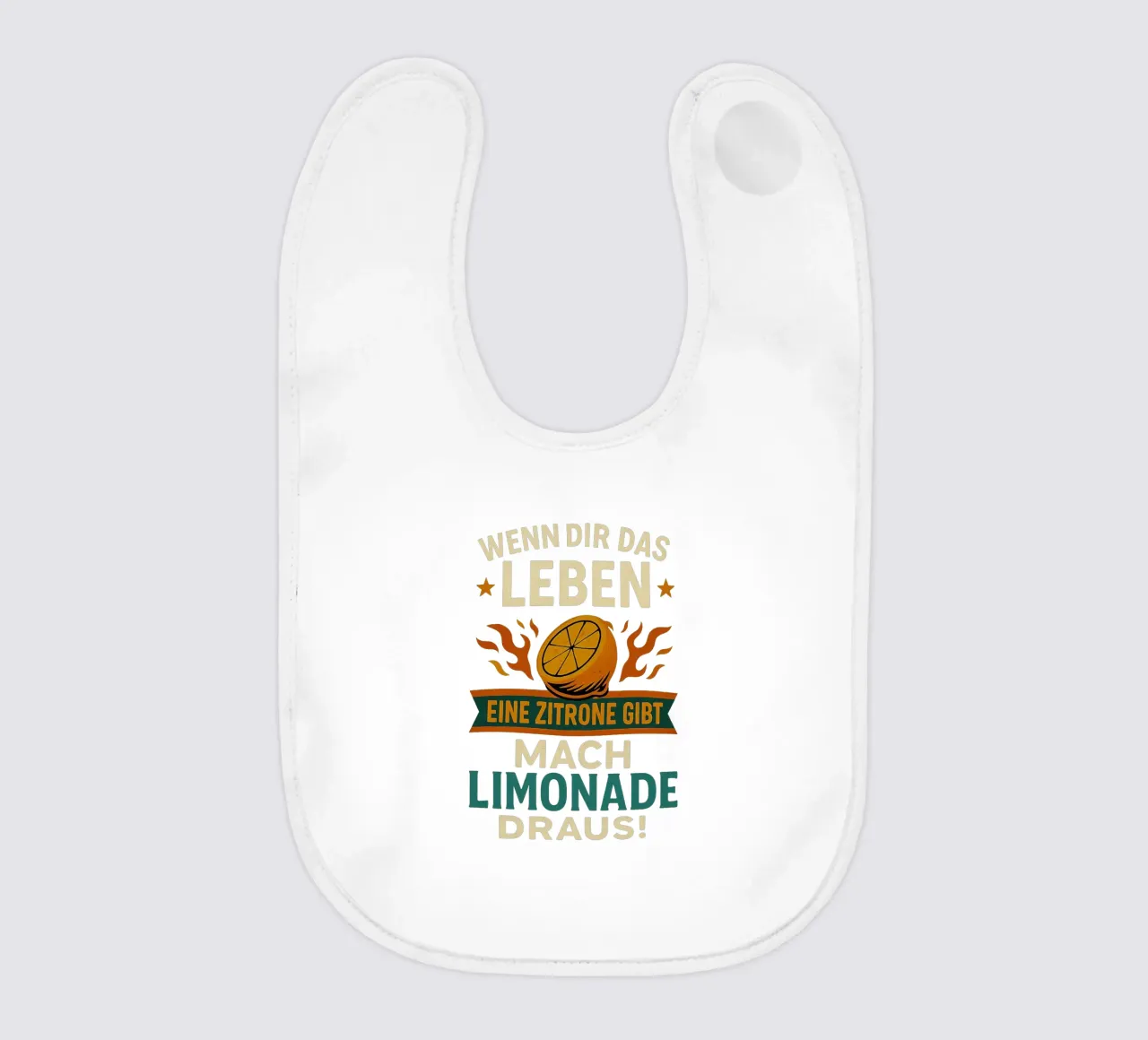 WENN DIR DAS LEBEN EINE ZITRONE GIBT, MACH LIMONADE DRAUS bavaglino da Vintage Van Gogh