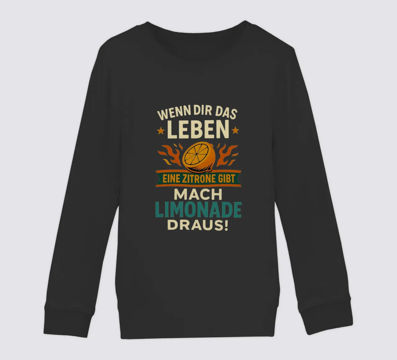WENN DIR DAS LEBEN EINE ZITRONE GIBT, MACH LIMONADE DRAUS felpa bambino da Vintage Van Gogh