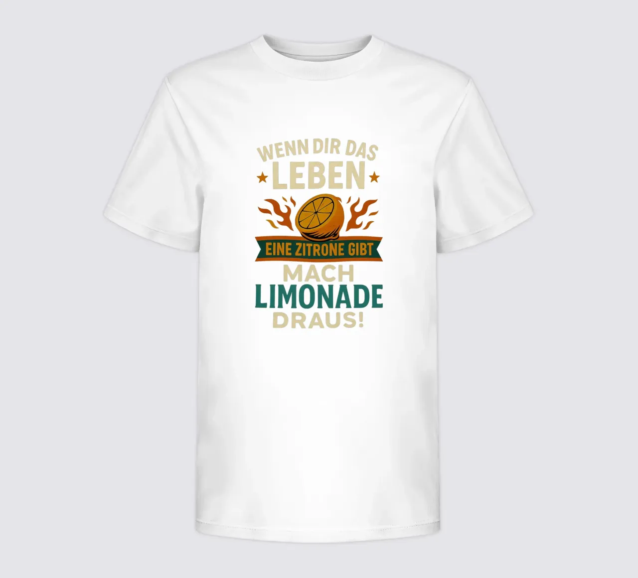 WENN DIR DAS LEBEN EINE ZITRONE GIBT, MACH LIMONADE DRAUS t-shirt bambini da Vintage Van Gogh