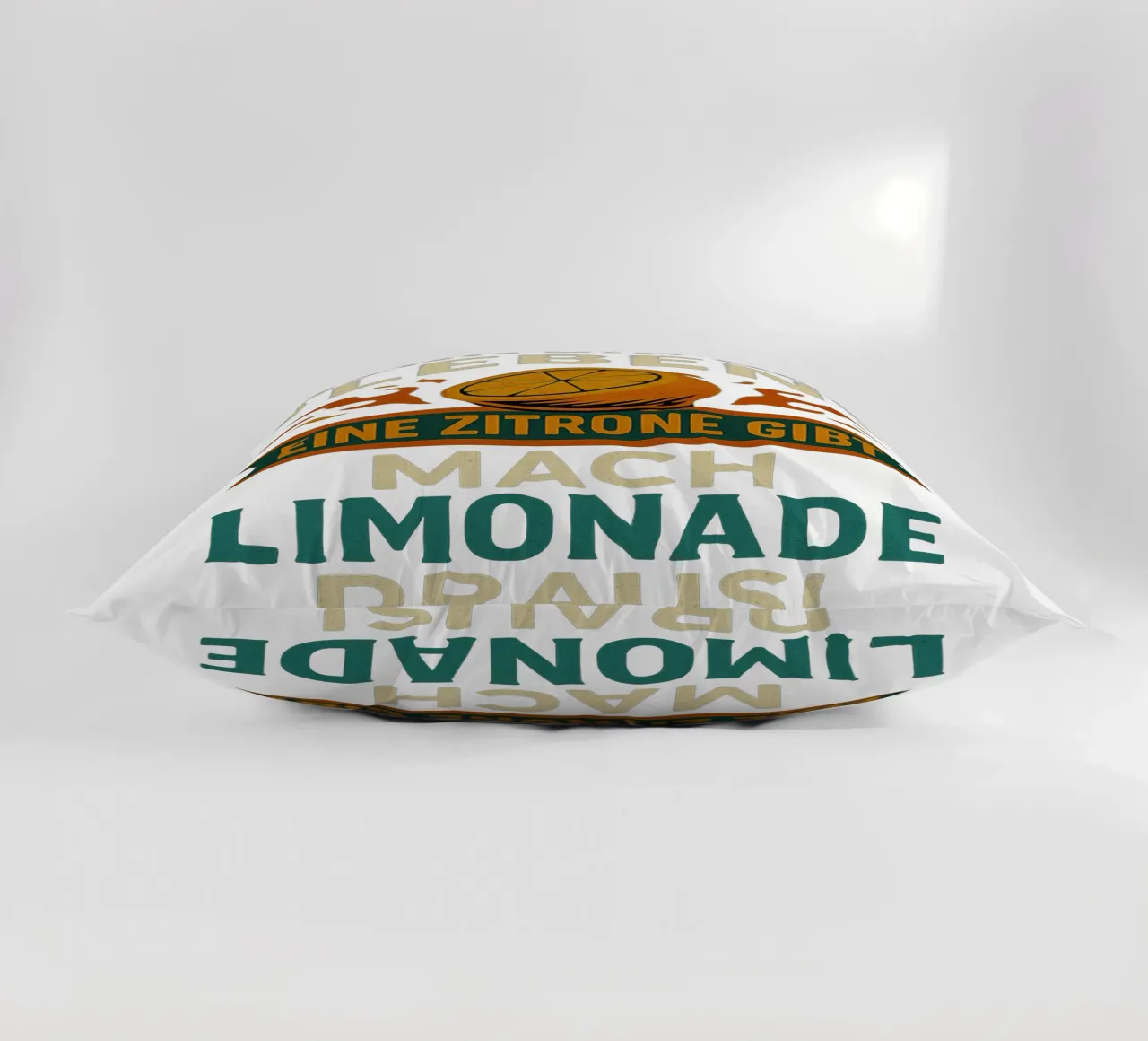 WENN DIR DAS LEBEN EINE ZITRONE GIBT, MACH LIMONADE DRAUS cuscino da Vintage Van Gogh