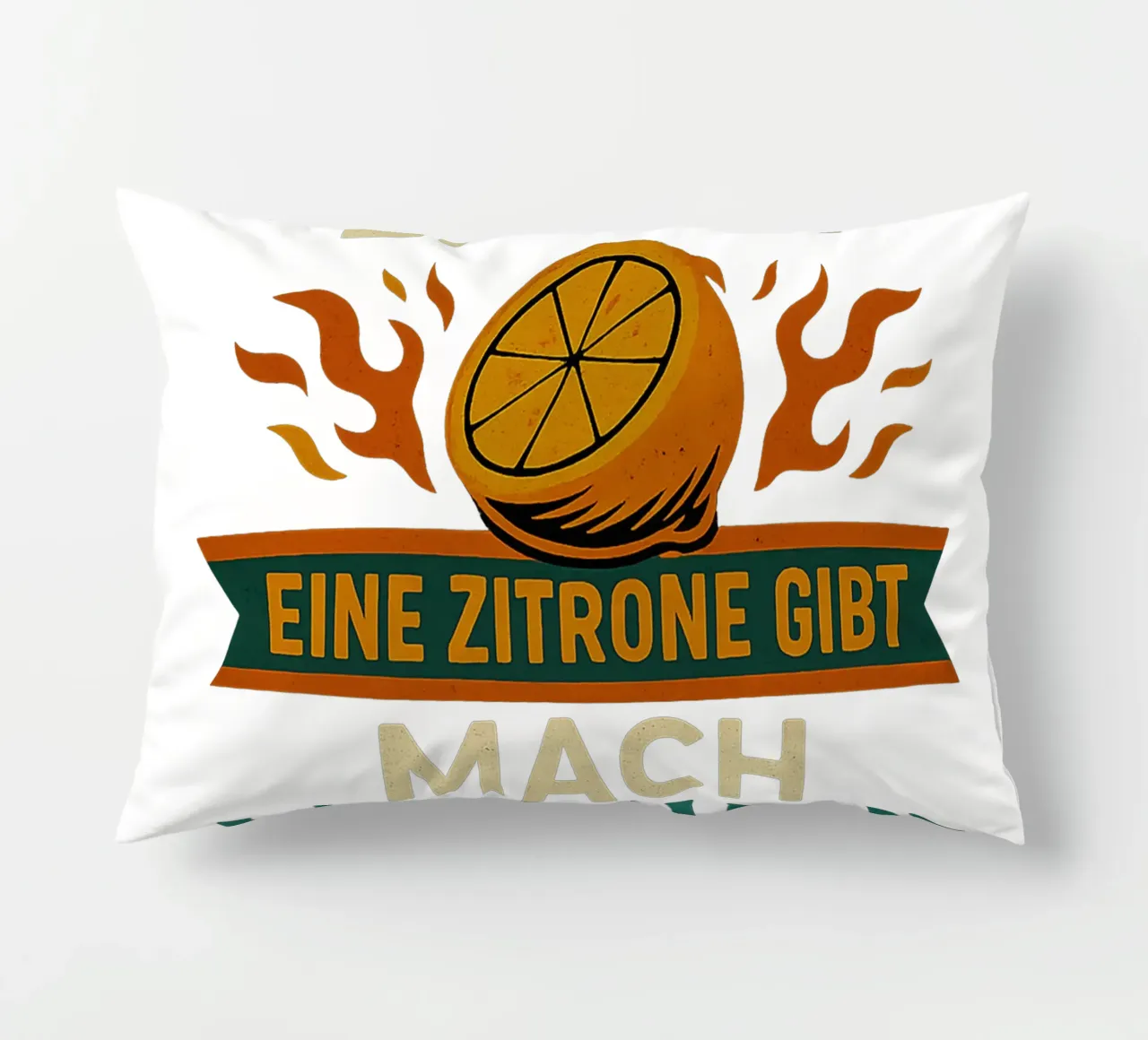 WENN DIR DAS LEBEN EINE ZITRONE GIBT, MACH LIMONADE DRAUS cuscino da Vintage Van Gogh