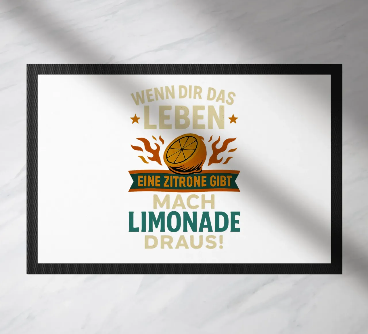 WENN DIR DAS LEBEN EINE ZITRONE GIBT, MACH LIMONADE DRAUS zerbino da Vintage Van Gogh