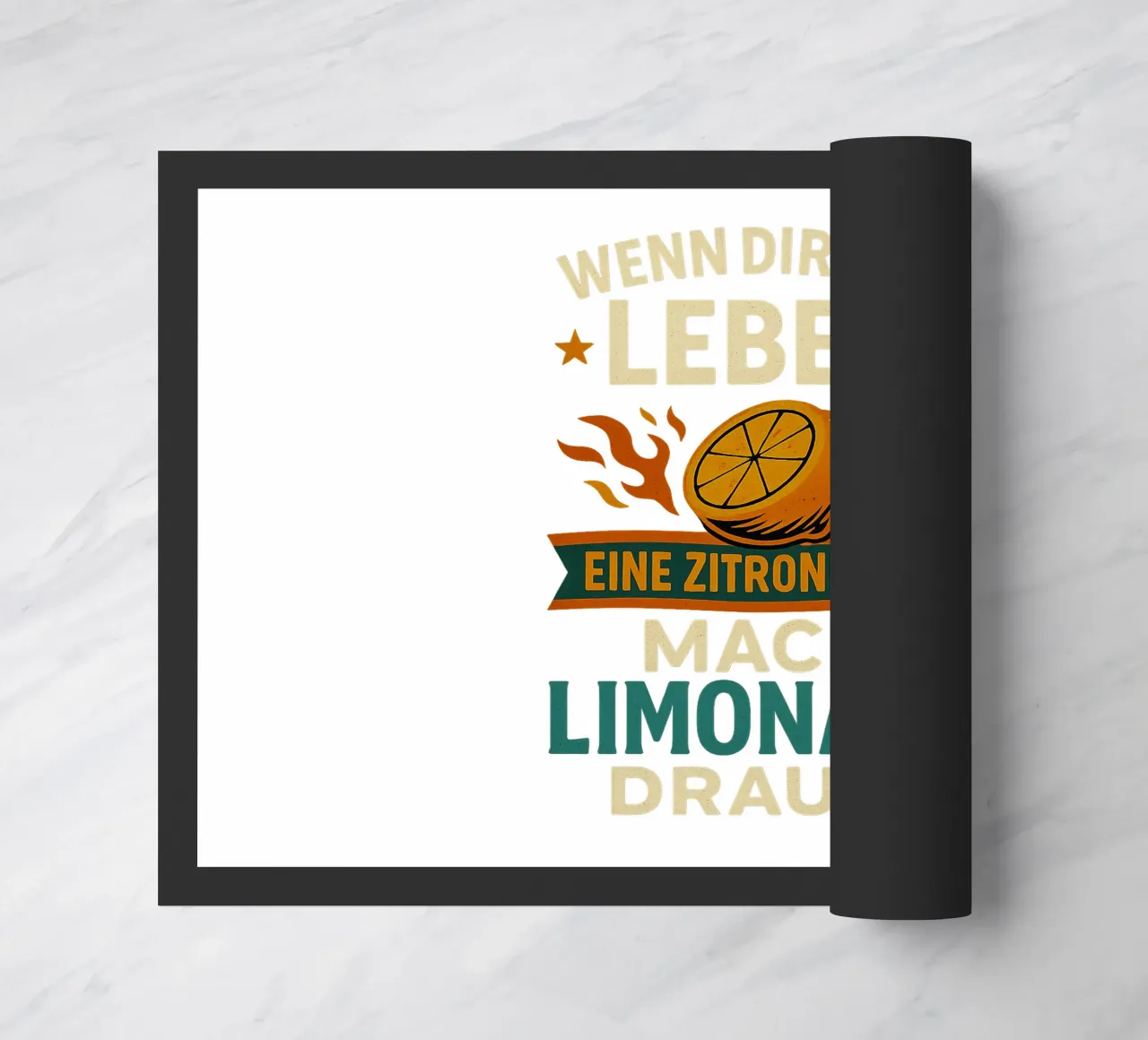 WENN DIR DAS LEBEN EINE ZITRONE GIBT, MACH LIMONADE DRAUS zerbino da Vintage Van Gogh