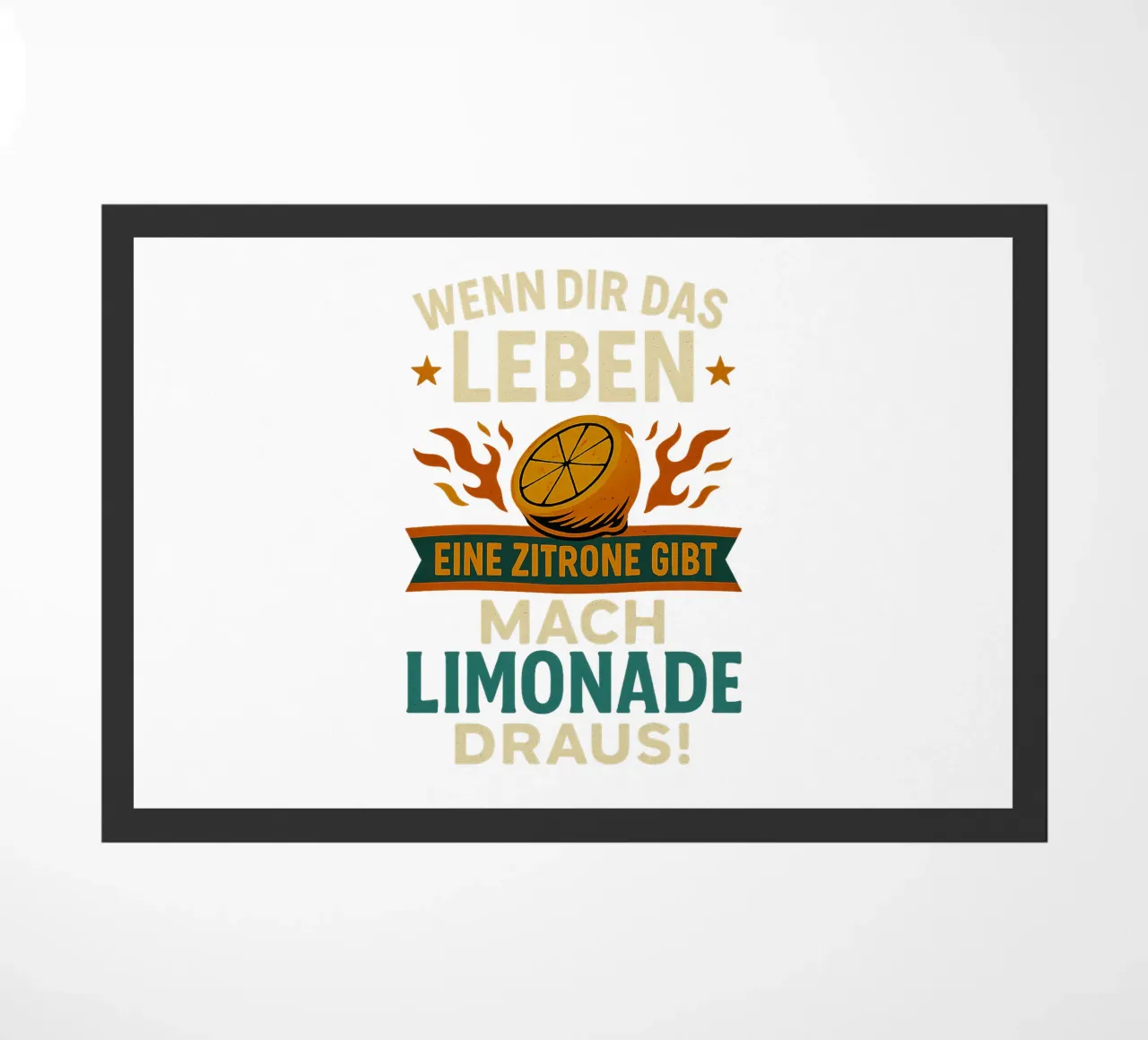 WENN DIR DAS LEBEN EINE ZITRONE GIBT, MACH LIMONADE DRAUS zerbino da Vintage Van Gogh