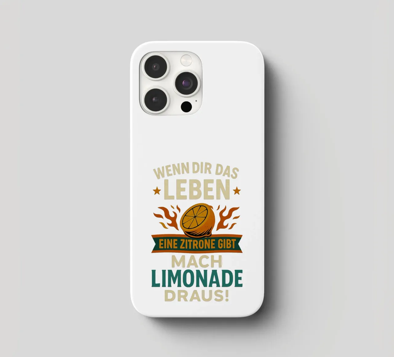 WENN DIR DAS LEBEN EINE ZITRONE GIBT, MACH LIMONADE DRAUS cover iphone da Vintage Van Gogh