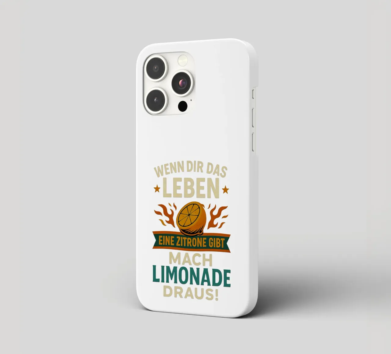 WENN DIR DAS LEBEN EINE ZITRONE GIBT, MACH LIMONADE DRAUS cover iphone da Vintage Van Gogh
