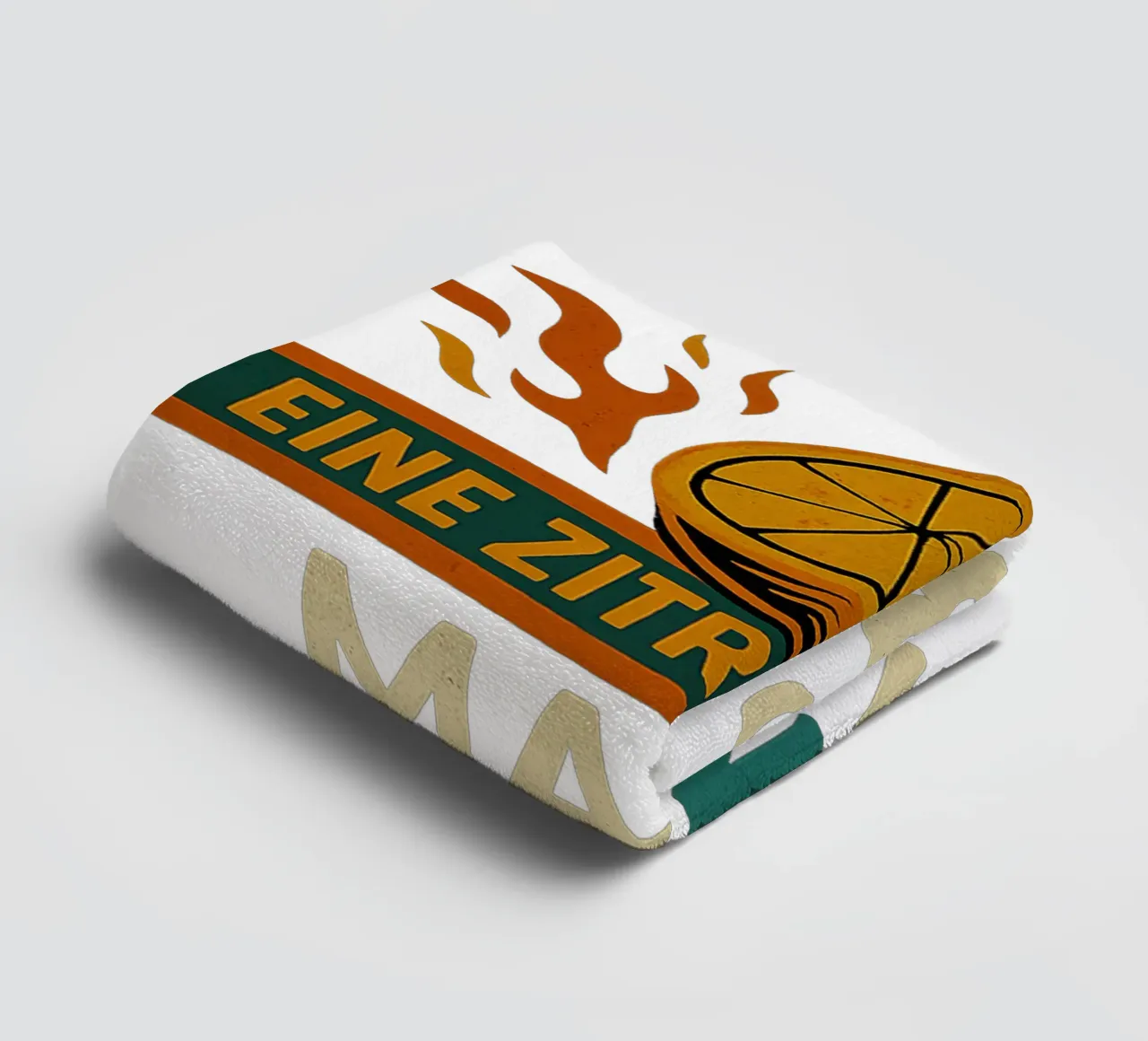 WENN DIR DAS LEBEN EINE ZITRONE GIBT, MACH LIMONADE DRAUS towel by Vintage Van Gogh