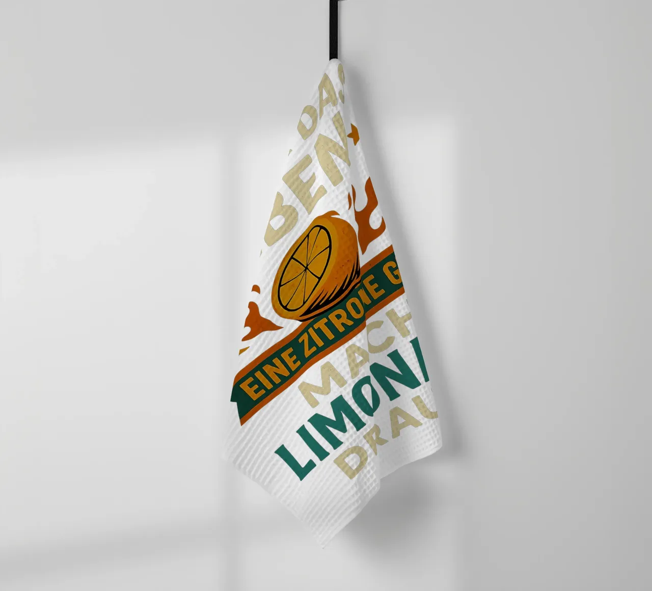 WENN DIR DAS LEBEN EINE ZITRONE GIBT, MACH LIMONADE DRAUS canovaccio da cucina da Vintage Van Gogh