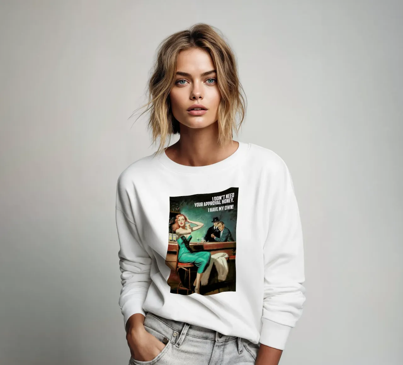 I Don't Need Your Approval felpa da Gallery Print and Art Limited