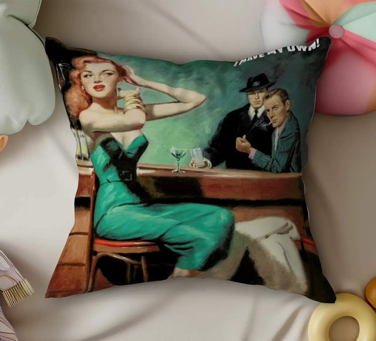 I Don't Need Your Approval cuscino da Gallery Print and Art Limited