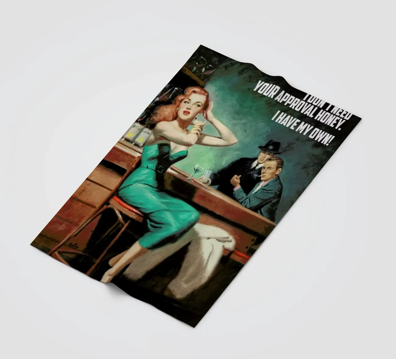 I Don't Need Your Approval coperta in pile da Gallery Print and Art Limited