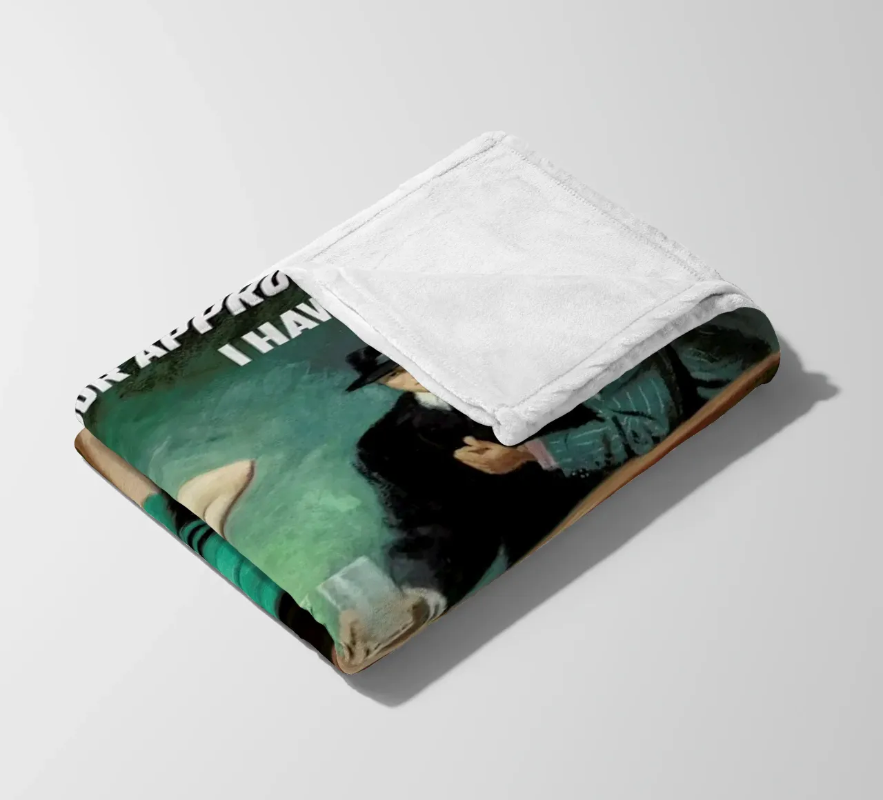 I Don't Need Your Approval coperta in pile da Gallery Print and Art Limited