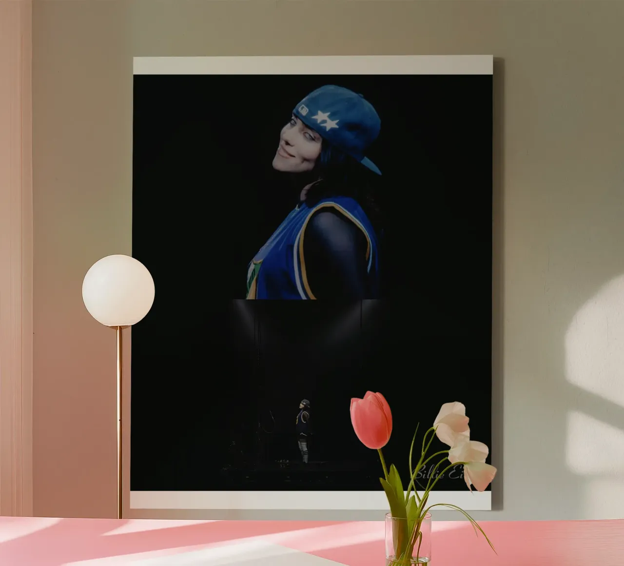 Smile Billie eilish Leinwand von AudioLibrary
