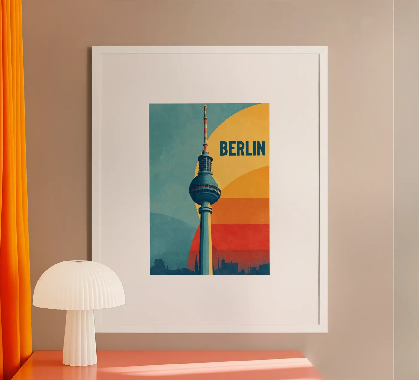 Berlin Retro poster da Vintage Travel Art