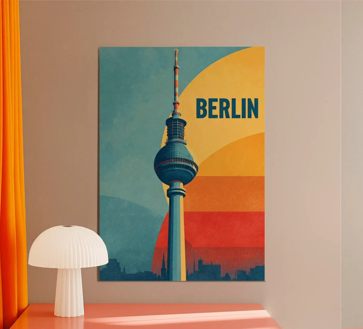 Berlin Retro poster da Vintage Travel Art