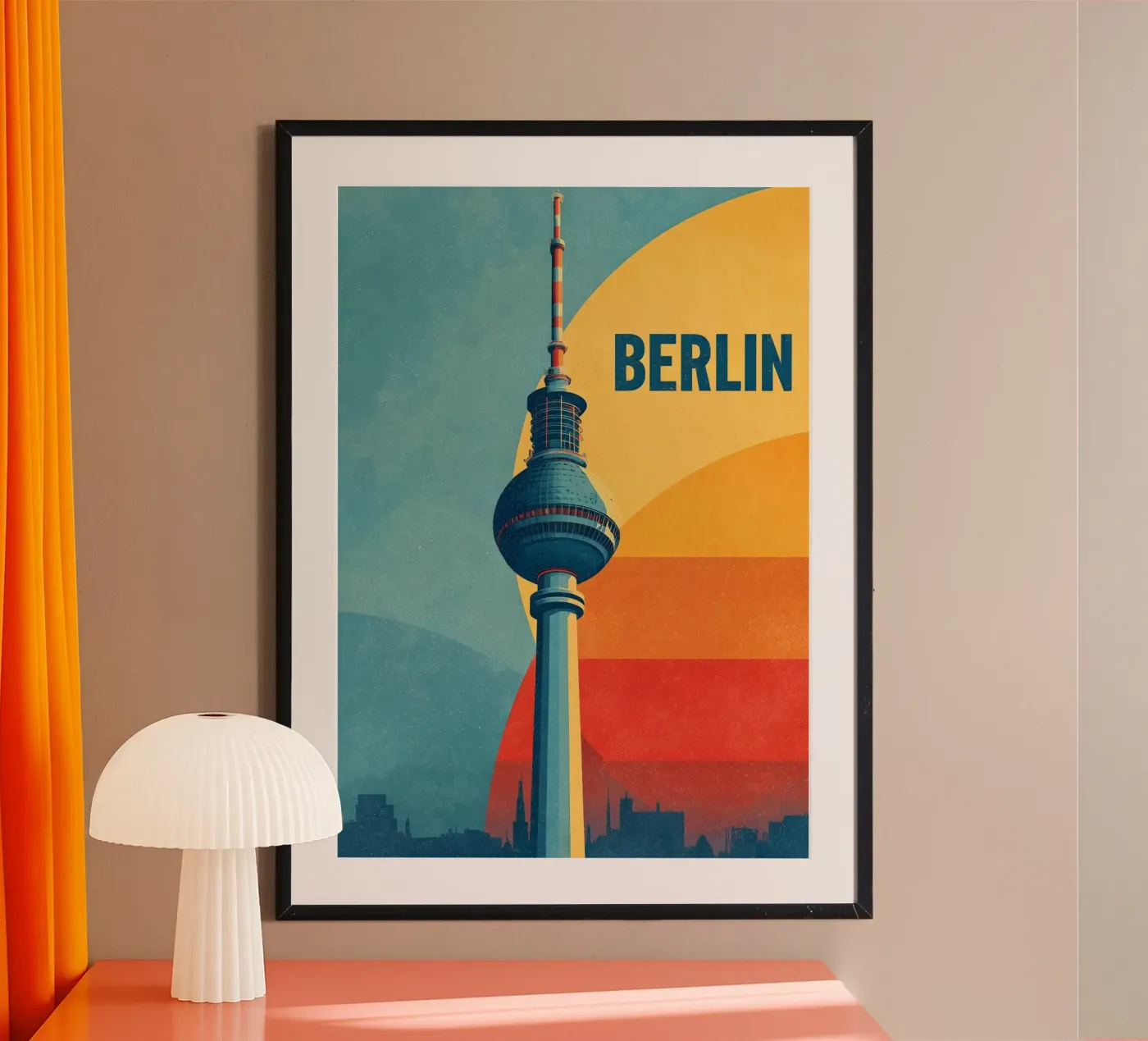 Berlin Retro poster da Vintage Travel Art