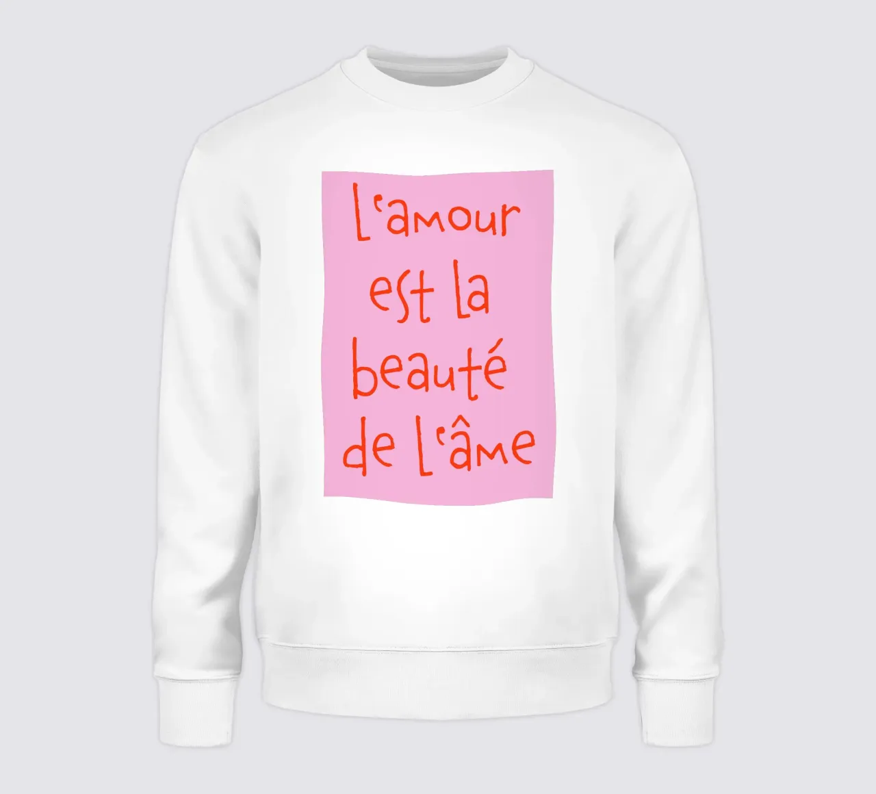 l‘amour est la beauté de l‘âme felpa da FRICKE DESIGN