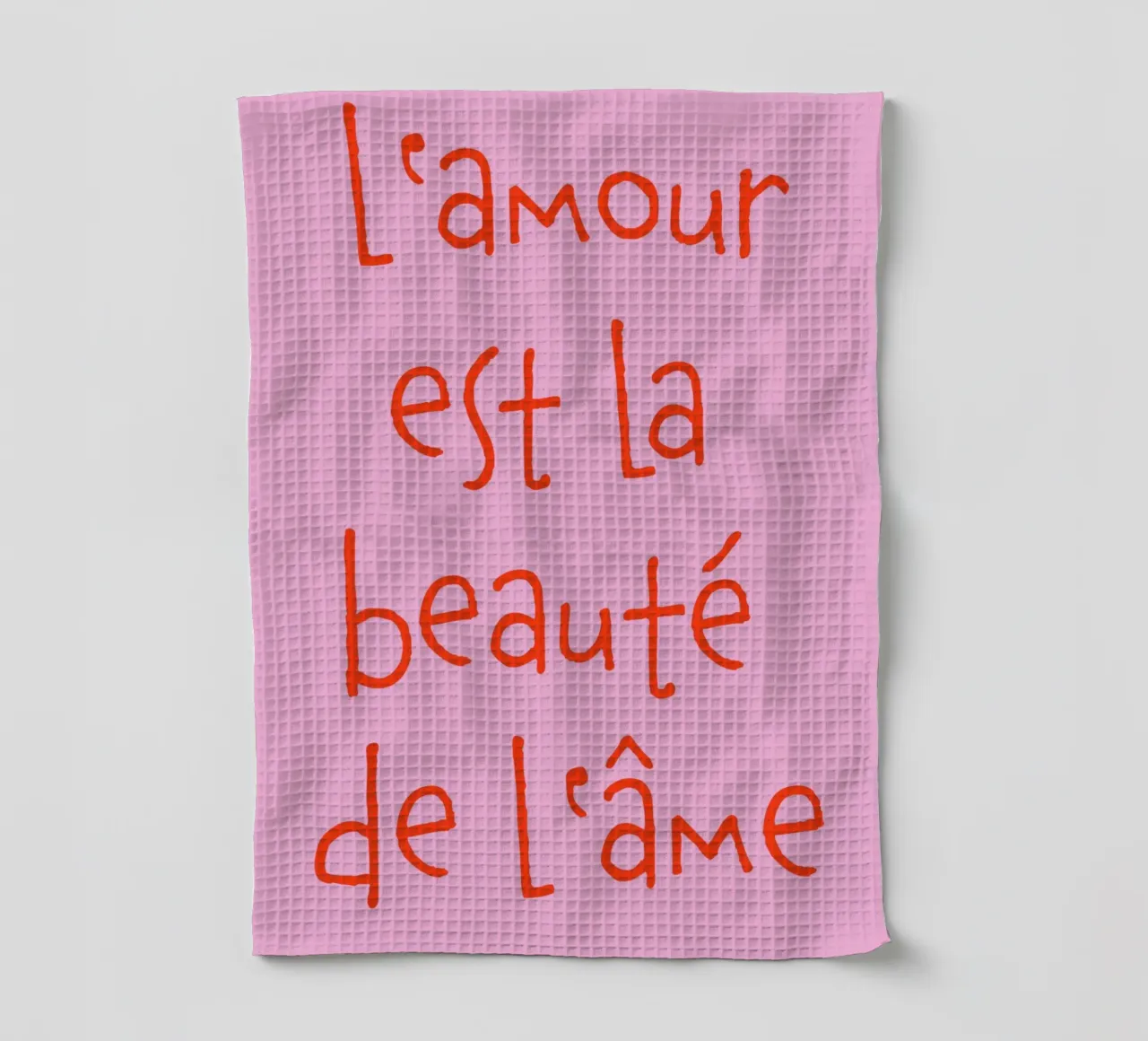 l‘amour est la beauté de l‘âme Geschirrtuch von FRICKE DESIGN