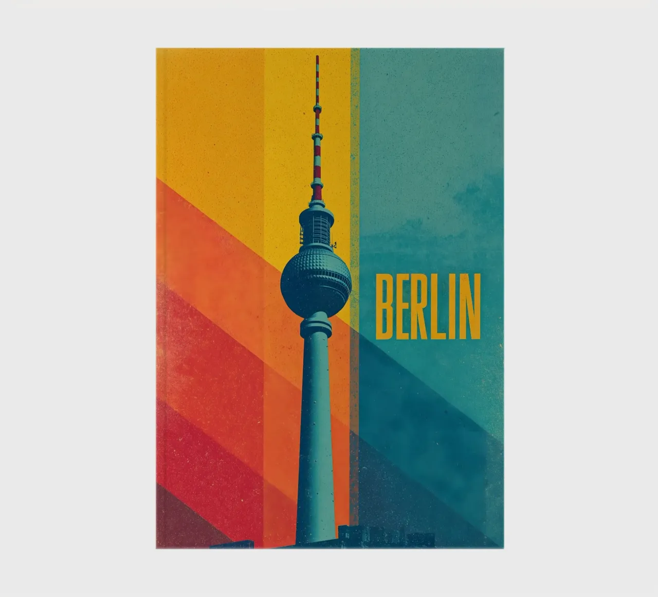 Reiseposter rétro de Berlin carnet de notes de Vintage Travel Art