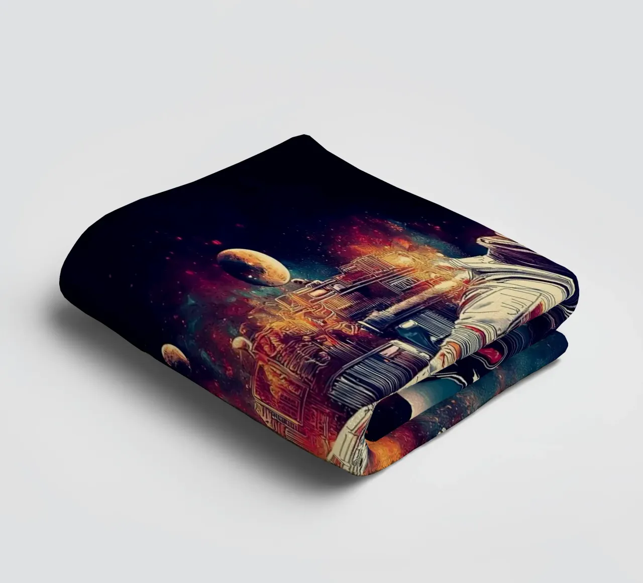 Astronaut in the dark space towel by Motivate-Today