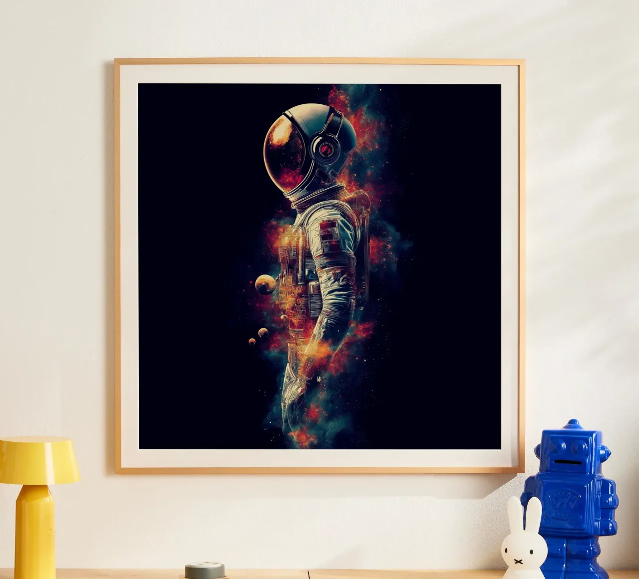 Astronaut in the dark space hahnemühle by Motivate-Today