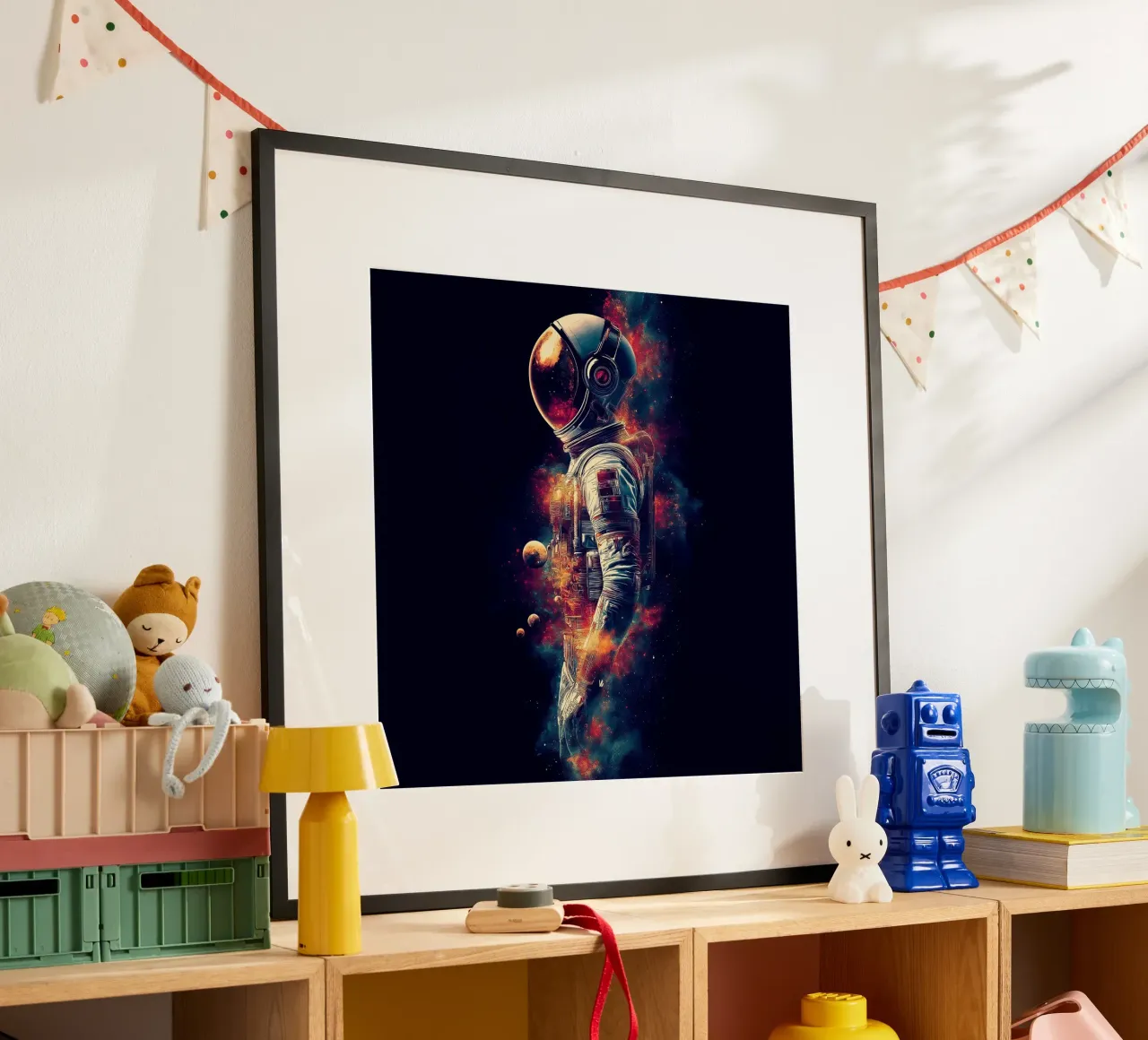 Astronaut in the dark space hahnemühle by Motivate-Today