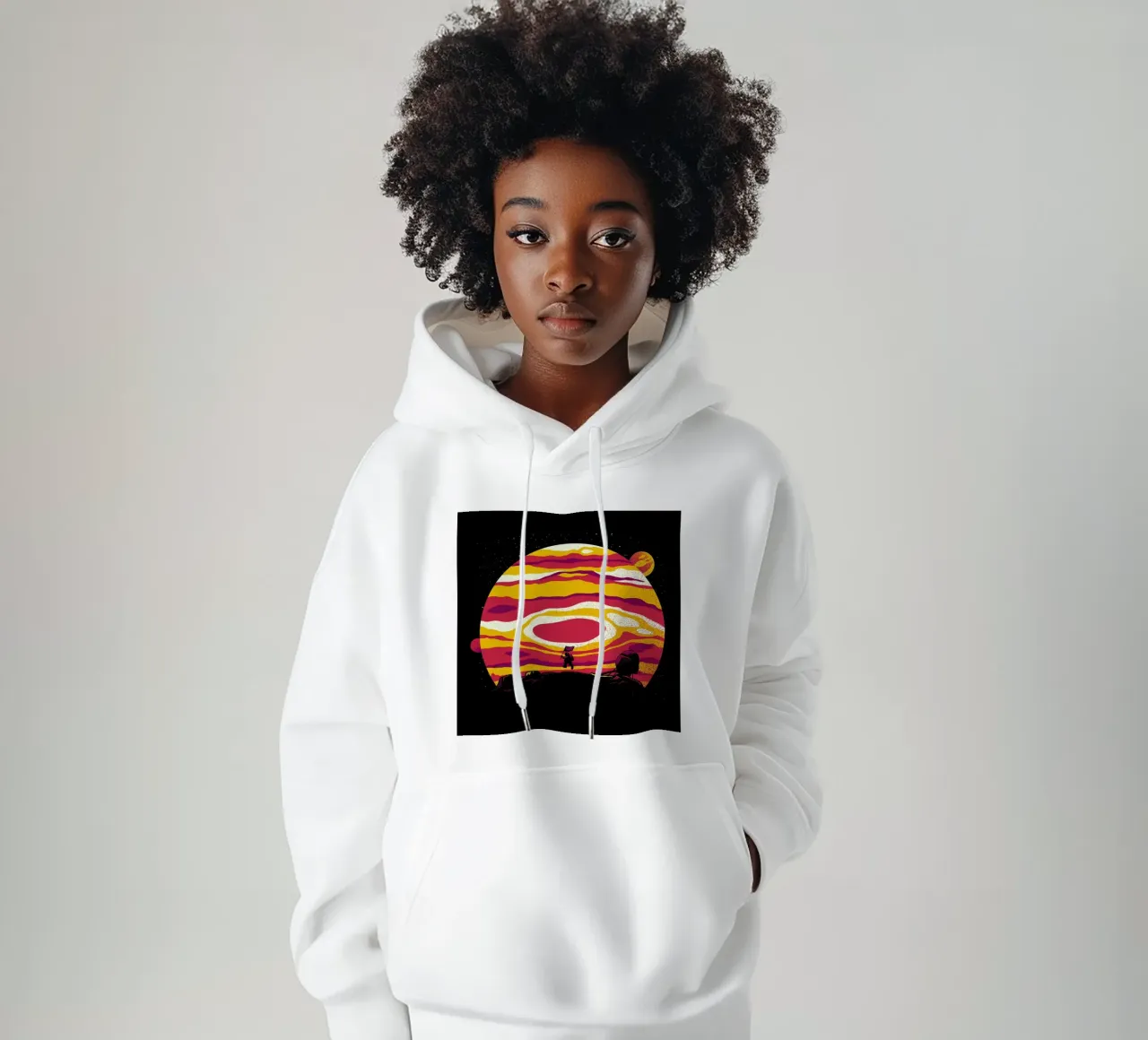 Explore Space Moon Astronaut felpa con cappuccio da Tobe Fonseca