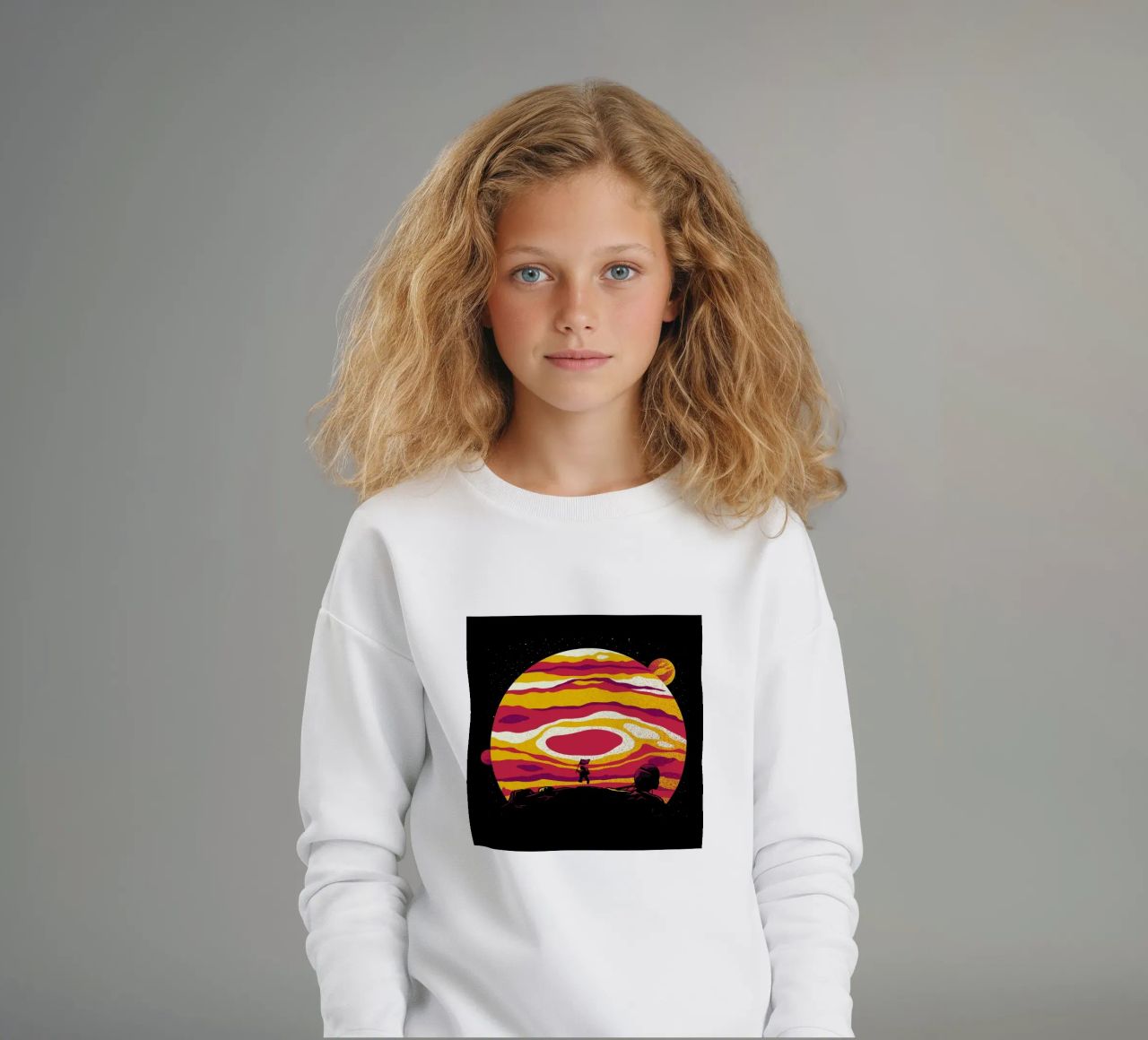 Explore Space Moon Astronaut kinder sweatshirt van Tobe Fonseca