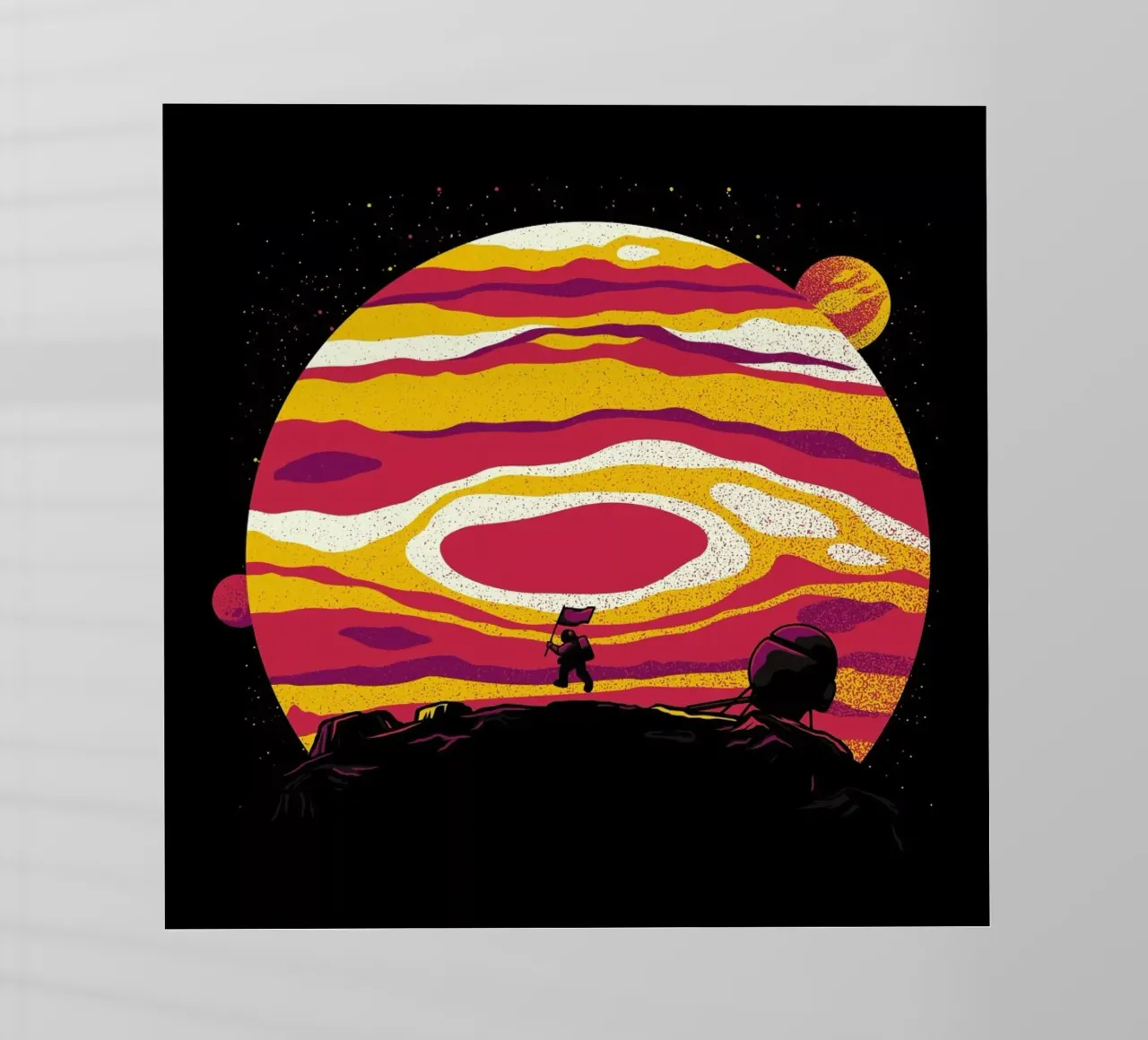 Explore Space Moon Astronaut pellicola backlit da Tobe Fonseca