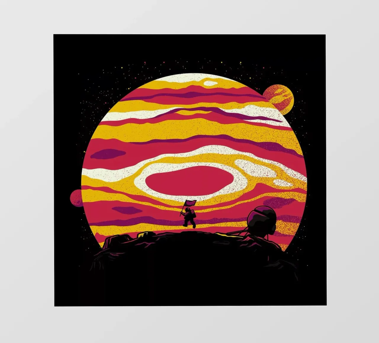 Explore Space Moon Astronaut pellicola backlit da Tobe Fonseca